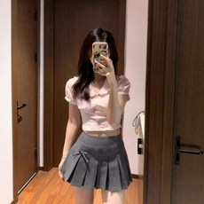 Yellwel 여성용 빅사이즈 여름 반신치마 다용도 반바지 스커트 DJP