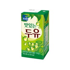 푸르밀 맛있는 멸균 두유, 200ml, 48개