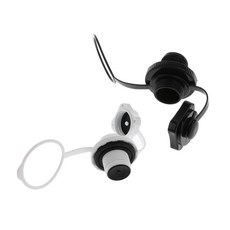 shangren 2Pcs 프리미엄 및 유틸리티 나사 공기 밸브 캡 풍선용 교체용 범용 공기 밸브 카약 풍선 보트 딩기 - 흑백, 플라스틱, 화이트, 2개