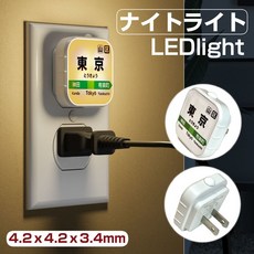 日式復古車站燈箱 LED小夜燈 懷舊氛圍裝飾燈, 4.2cm東京站插座式LED小夜燈