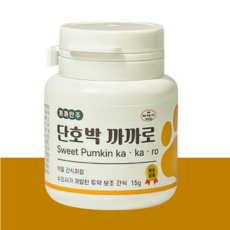 강아지약먹이기 댕냥이약 거부 해결 간식 투약보조제 단호박까까로 까까만주로 간편하게 15g, 1개, 투약보조 1개, 투약보조