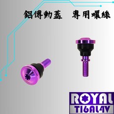 瘋螺絲 ROYAL鈦合金螺絲 勁戰1-5代 長傳動 傳動鋁蓋螺絲 64鈦 皇家紫, 1個