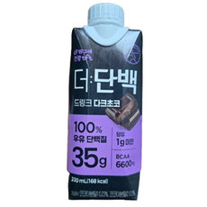 빙그레 더 단백 다크초코 프로틴 드링크, 1개, 330ml