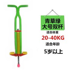 성인스카이콩콩 점핑 러너 바운싱 운동 높이뛰기 캉구 슈즈, 잔디 그린 업그레이드 더블 폴