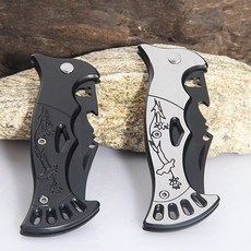 접이식나이프 휴대용 등산 캠핑 낚시 포켓나이프 생존용품 비박 오지캠핑, 화이트, 1개