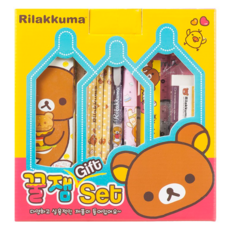 리락쿠마꿀잼문구세트, 색상혼합, 1개