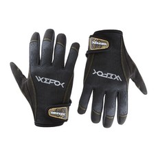 WEFOX WCX-4012 釣魚 止滑 全五指手套, 黑/金,XL, 1個
