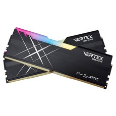 AITC 艾格 KINGSMAN VERTEX RGB DDR5 6000 超頻記憶體 (32GB/16G*2/黑色), 1套