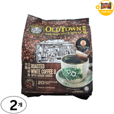말레이시아 OLDTOWN 올드타운 난양 코피 오 블랙 커피 사은품 추가증정, 2개, 20개입, 30g