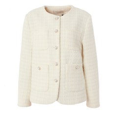 [백화점 홈쇼핑 정품] 에이비에프지 포켓포인트 라운드넥트위드자켓 재킷 APY1QJ03A