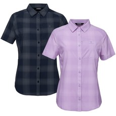 블랙야크 26년신상 여성 트레킹등산일상 데일리 나일론 스판 기능성 경량 스트레치 반팔 셔츠1BYYSMV502 MUL541 FDD357