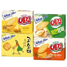오리온 예감 치즈그라탕 204g+오리지널 192g+볶은양파맛 204g+고소미 216g[총4개], 816g, 1세트