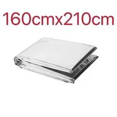 야외 2인용 비상 대피소 생존 텐트 키트 튜브 텐트 침낭 방수 야외 응급 처치 핫 블랭킷 재사용 가능, 02 silver