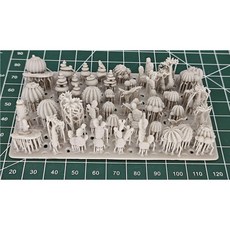 1/35 1/24 장면 액세서리 자갈 및 잔디 포기 파이프라인 효과 부품 3D 송진 판타지, Desert plants, 1개