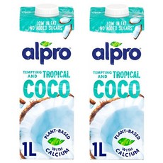 Alpro 영국 알프로 코코넛 우유 바리스타, 1L, 2개, 1L