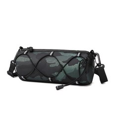 騎行包 公路車掛包 戶外山地車收納防水多功能, 綠花, 1個