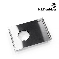 N.I.P 원버너 플레이트 / 테이블버너 / 파워호스버너호환, 원버너플레이트 [실버], 1개