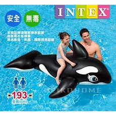 INTEX 黑鯨水上漂浮坐騎, 1個, 黑鯨坐騎