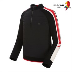 (남성)퀼팅 배색 반집업 니트_MMM4SW62