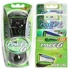 도루코 PACE6 면도기세트, 면도기 + 날 10개입, 1세트, 1세트