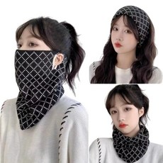 우아한클릭 kc인증 겨울 방한 마스크 넥워머, 다이아블랙, 1개, 1개입