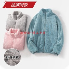 日本U 同款珊瑚絨抓絨衣秋冬季戶外衝鋒衣內膽棉衣衣日系女加厚保暖刷毛外套透氣搖粒絨開衫外套立領夾克情侶外套防風外套登山服