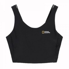 NATIONALGEOGRAPHIC 내셔널지오그래픽 N242WRG680 여성 베이직 워터 크롭 브라탑 CARBON BLACK