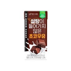 빙그레 설탕이 들어가지않은 초코우유 190ml 12개입/무배, 12개