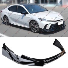 전면 립 호환 가능 2025년 토요타 캠리 SE XSE 에어댐 하단 턱 범퍼 스플리터 보호 바디 키트 광택 검정