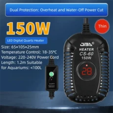 석영 유리 수족관 수중 히터 초단거리 저수위 거북이 탱크 조절 가능 25w-150w, 04 150W