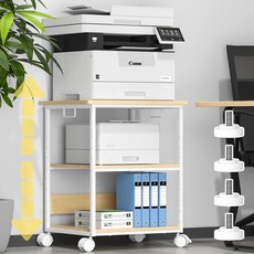 JSUSUJ 본체 선반 데스크 확장 사이드 테이블 책상 보충 선반 프린터다이 거치대, B