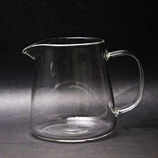 自在坊玻璃茶海 450ml 透明耐熱玻璃分茶器, 玻璃直筒茶海450ml, 1個