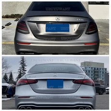 메르세데스 W213 2016-2020 E클래스 E200 E300 E320 고급 ABS 리어 트렁크 스포일러 호환, Carbon fiber pattern