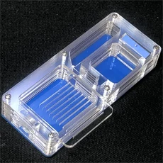 먹이 주는 구역이 있는 DIY 아크릴 개미 농장 미로 개미 집 공장 개미 둥지 빌라 곤충 스펀지 보습 둥지 애, 02 BLUE