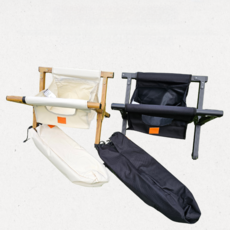 문캠핑 접이식 아이스박스 쿨러 받침대+포켓+보관파우치 세트 2색상, 블랙