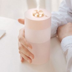 차량용 초음파가습기 휴대용 C타입충전 무드등, 화이트350ml