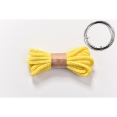 7.0mm 3m 코튼 와이어 아이코드 레터링 악세사리 장식 키링 작품 아이템, 1개, 14옐로우
