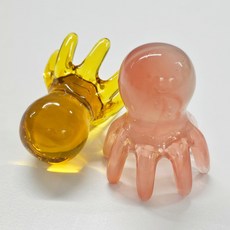 문어 두피 괄사 마사지기, 핑크, 1개, 핑크