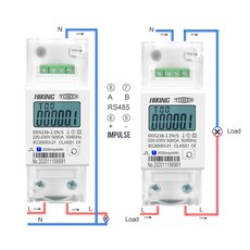 딘 레일 KWH 와트 시간 에너지 미터 220V 230V 50HZ 60HZ 전압 전류 DDS238-2 ZN/S 단상 RS485 MODBUS-RUT, 100A