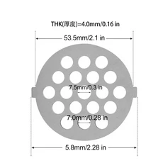 고기 분쇄기 피니언 믹서 예비 부품 칼 액세서리 용 스테인레스 스틸 그릴 주방 도구, 05 C