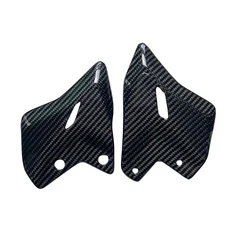 호환 Kawasaki Ninja 650 2017-2025 수정 카본 힐 가드 후면 장착 풋 페어링 오토바이 액세서리, 01 CQZ650JTHB