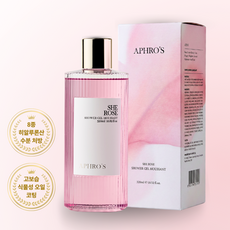 [아프로스] 쉬로즈 승무원 고보습 향좋은 바디워시 핑크로즈향 퍼퓸 샤워젤 320ml, 1개