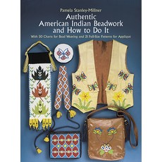 (영문도서) Authentic American Indian Beadwork and How to Do It: With 50 Charts for Bead Weaving and 21 F... Paperback, Dover Publications, English, 9780486247397