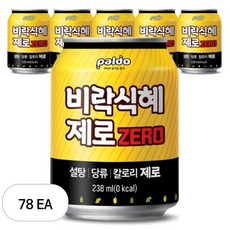 팔도 비락식혜 제로, 238ml, 78개
