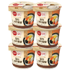 햇반컵반 김치날치알밥, 188g, 6개