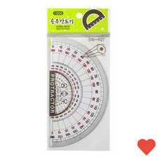 절삭공구 송우 수학 분도기 문구용품