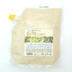 저당 양배추 연근 샐러드 드레싱 소스 대용량 들깨, 1개, 1.2kg