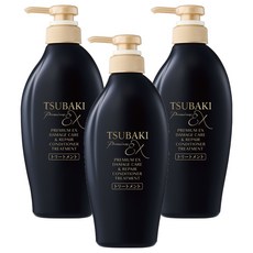 츠바키 프리미엄 EX 데미지 케어 & 리페어 컨디셔너 트리트먼트, 450ml, 3개