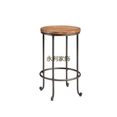 永利家飾 工業風吧檯椅, 1個