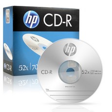 [HP] CD-R 52배속 700MB [경질슬림/1P-10매], 1개